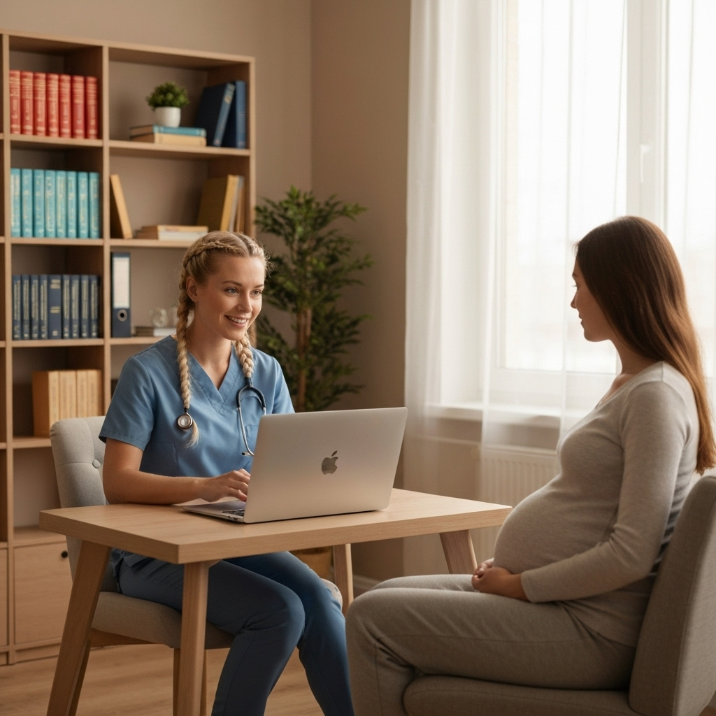 Professional midwife consultation